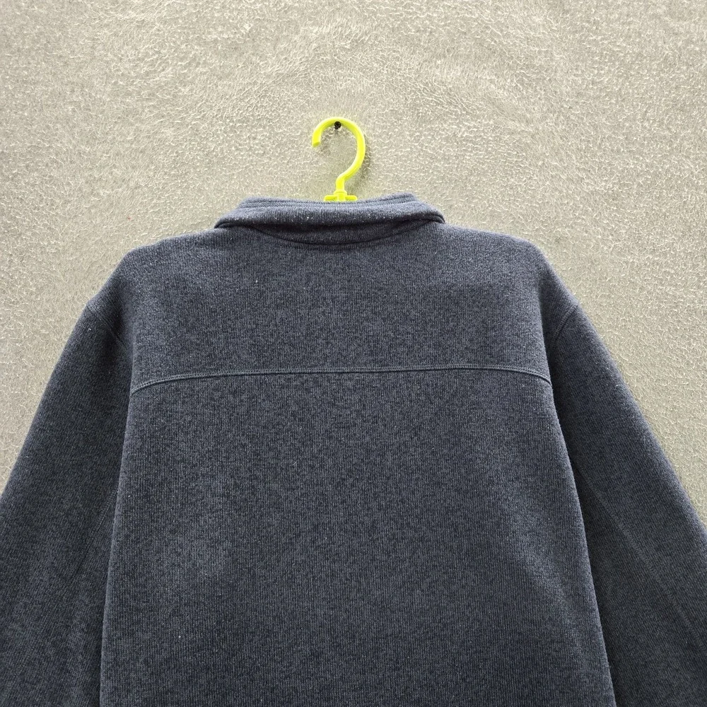 The North Face Men Sweatshirt XL Gray Front Range Embroidered Fleece Quarter Zip